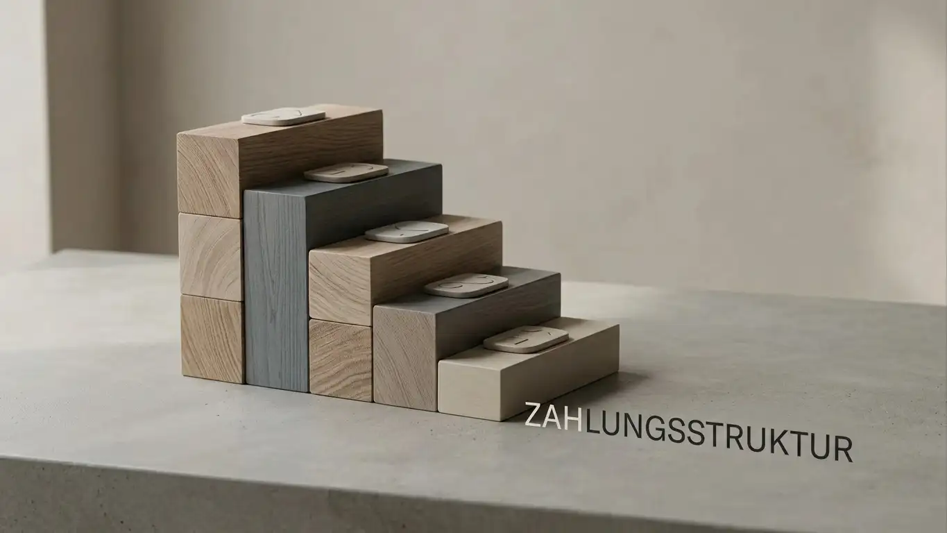 Gestufte Darstellung verschiedener Zahlungswege von anonym bis vollständig identifiziert als Sinnbild für Anonymitätsgrade