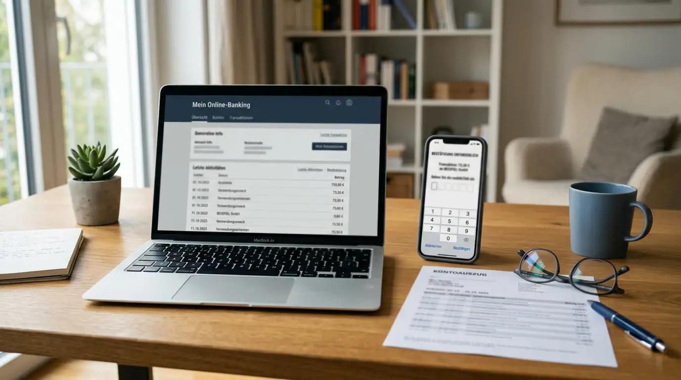 Visa-Karte und Smartphone mit 3-D-Secure-Authentifizierung
