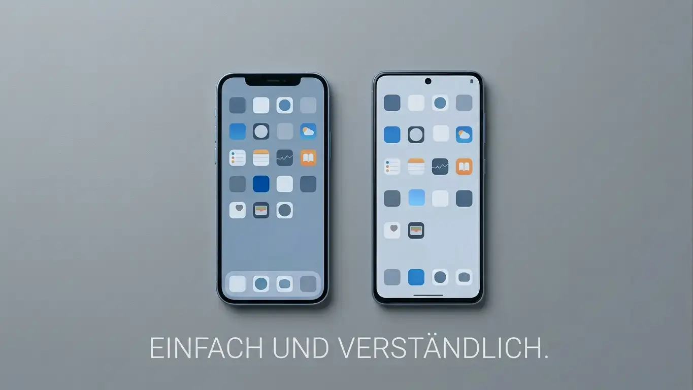 Vergleich von iPhone und Android-Smartphone beim mobilen Casino-Spiel