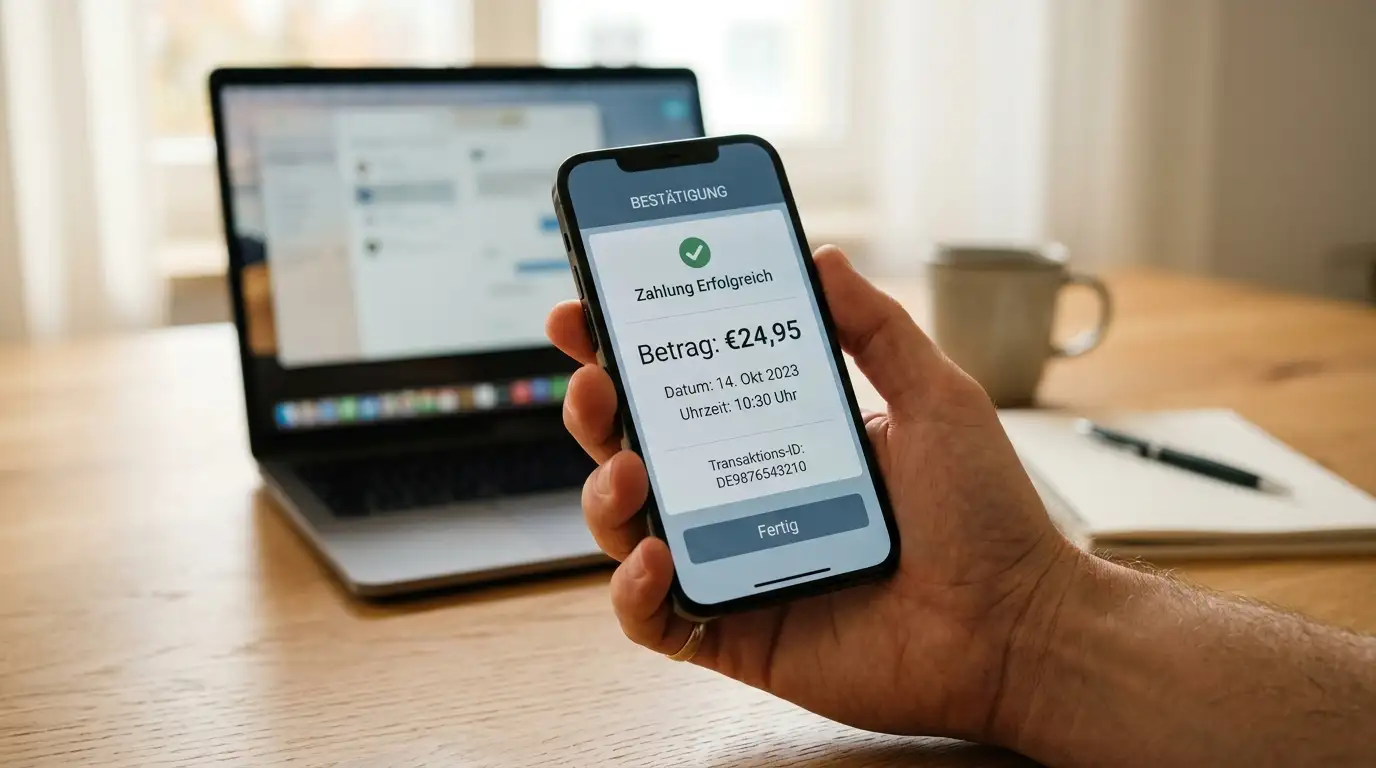 Mobile Bezahlung im Casino per Smartphone mit hinterlegter Zahlungsmethode