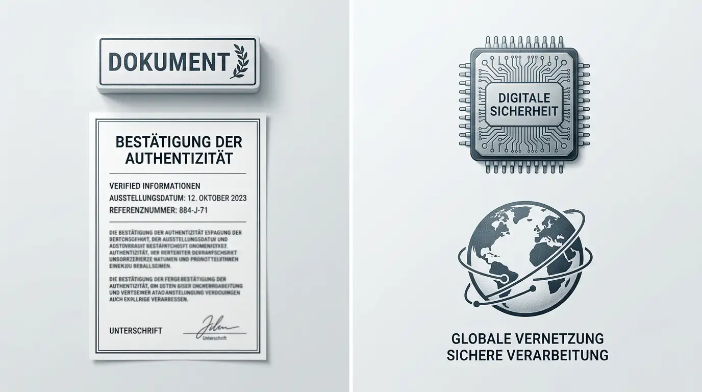 Vergleichende Übersicht zweier Säulen – links