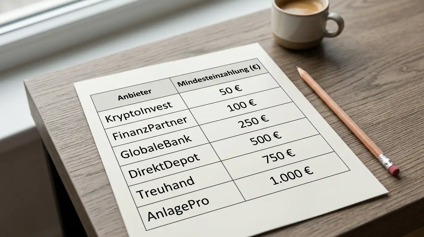 Übersichtstabelle deutscher Online-Casinos mit Banküberweisung als Einzahlungsmethode