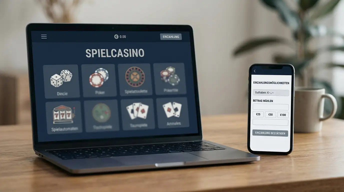 Curaçao-Casino-Landingpage mit PayPal-Werbelogo, daneben die tatsächliche Bezahlseite ohne PayPal