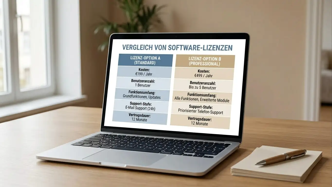 Casino-Laptop mit Übersicht verschiedener Lizenzen und Wallet-Symbole