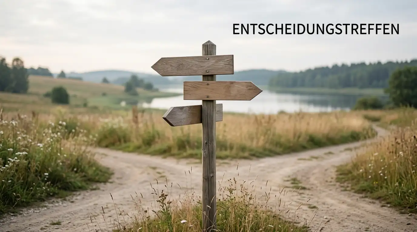 Wegweiser-Situation zwischen Demo-Spiel und Echtgeld-Entscheidung