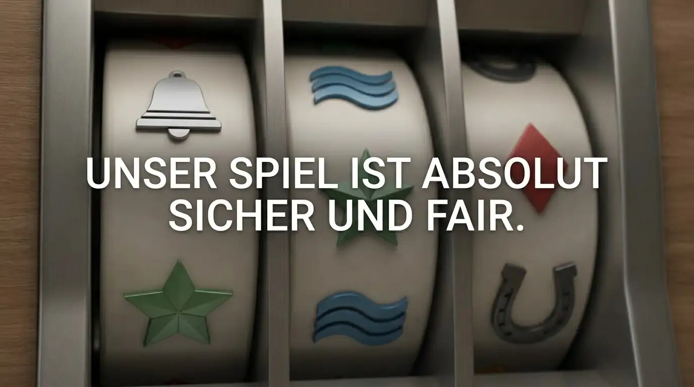 Nahaufnahme abstrakter Walzensymbole eines Spielautomaten ohne Markenzeichen