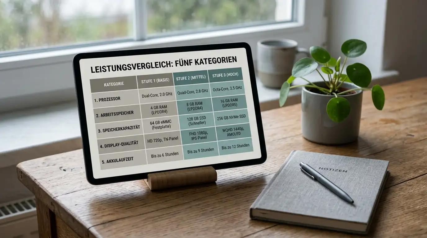 EcoPayz-Stufen-Übersicht auf einem Tablet