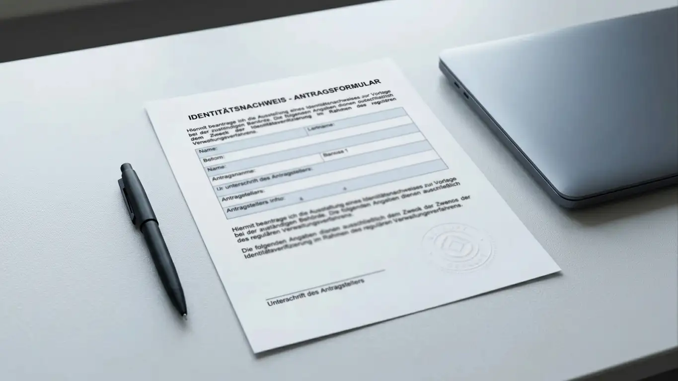 Amtliches deutsches Dokument mit Stempel als Symbol der Glücksspielregulierung
