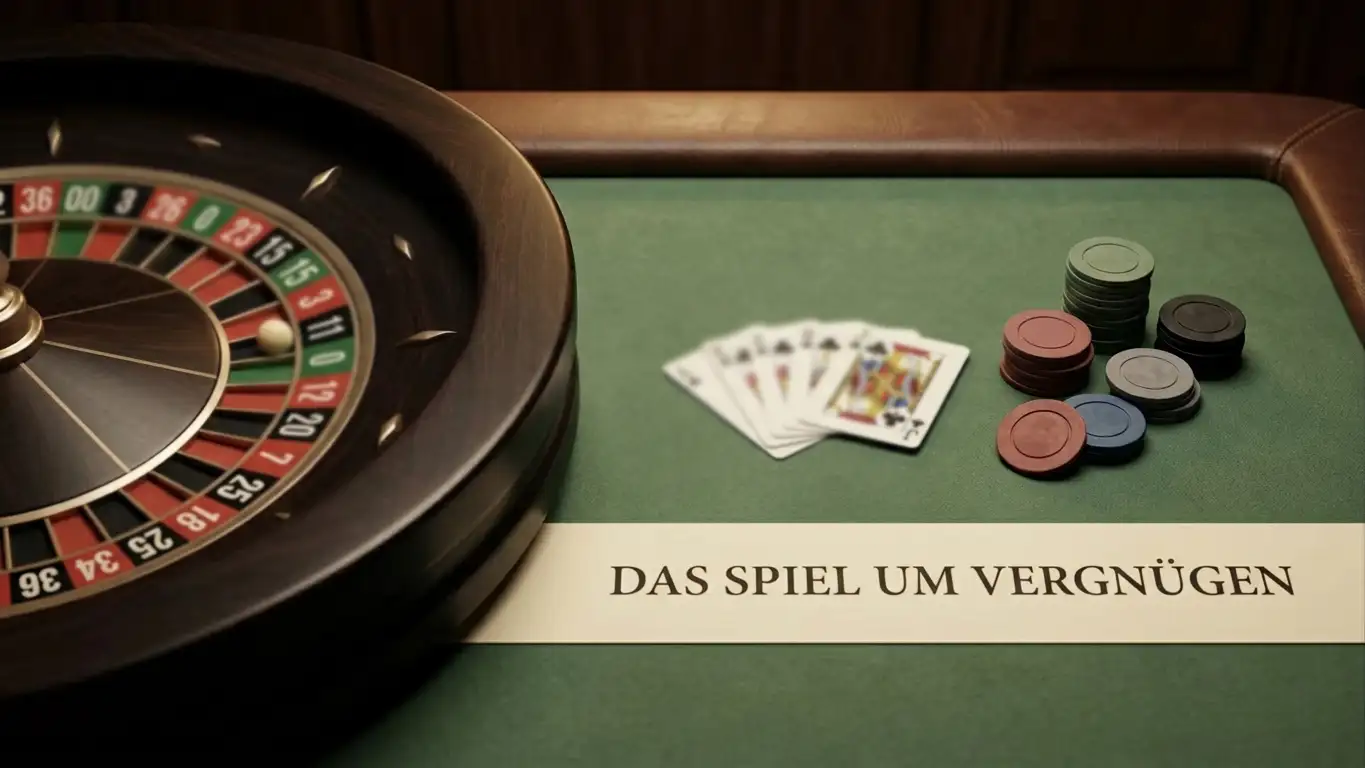 Live-Roulette-Kessel und Kartentisch als Symbol für Live-Spielarten im Casino