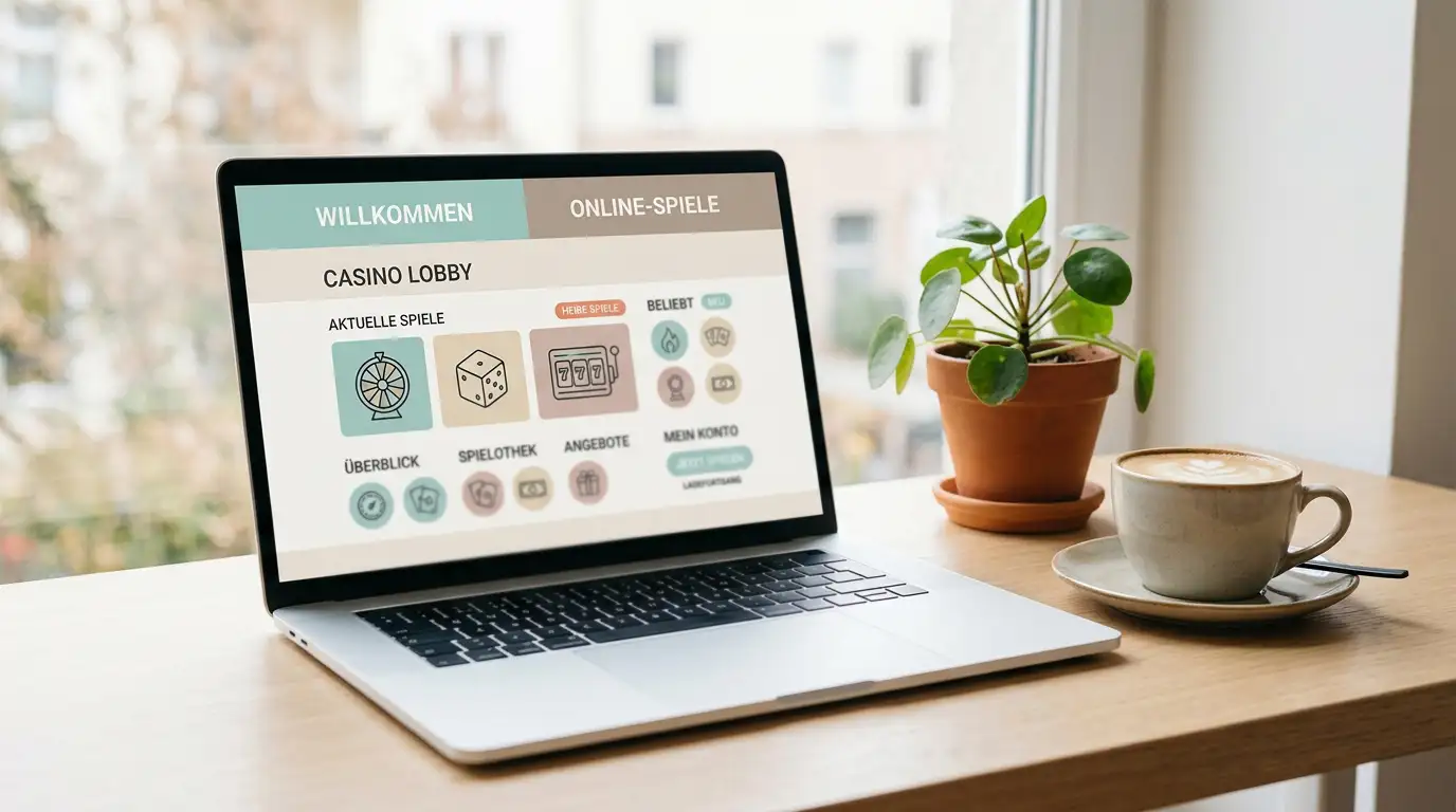 Neue Casino-Plattform mit frischer Benutzeroberfläche