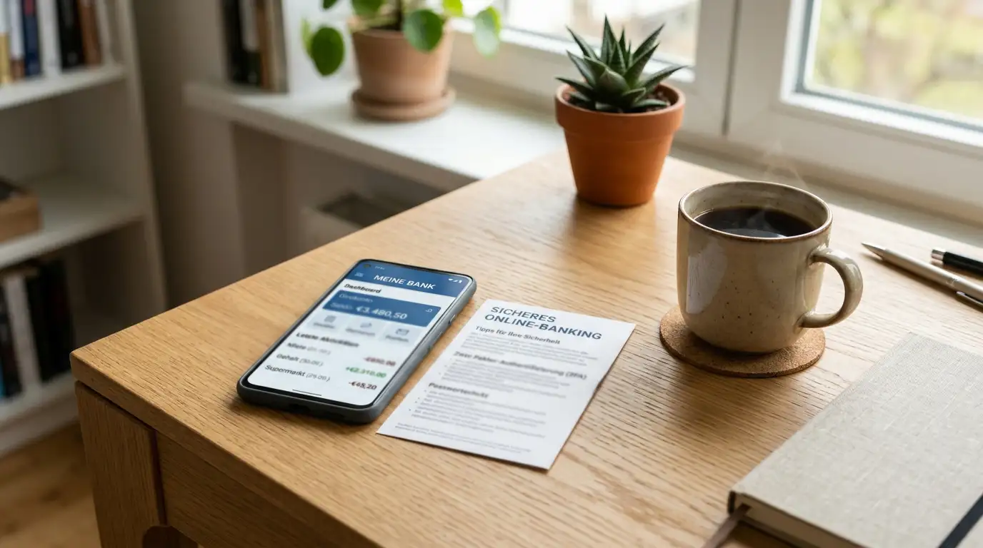 Übersicht verschiedener deutscher Zahlungsmethoden-Apps auf einem Smartphone, neutral dargestellt